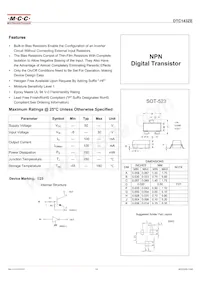 DTC143ZE-TP Datasheet Cover
