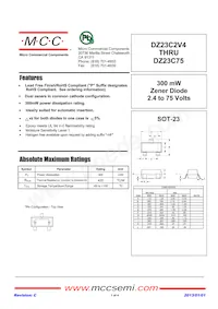 DZ23C39-TP Datenblatt Cover