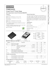 FDMS3600S Datasheet Page 2