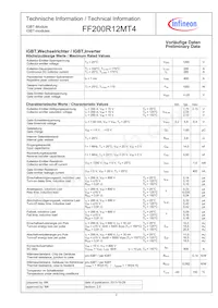 FF200R12MT4BOMA1數據表 頁面 2