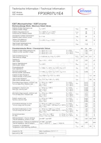 FP30R07U1E4BPSA1 Datasheet Pagina 2