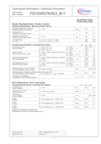 FS100R07N3E4B11BOSA1 Datasheet Pagina 3