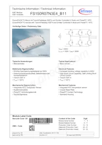 FS150R07N3E4B11BOSA1數據表 封面