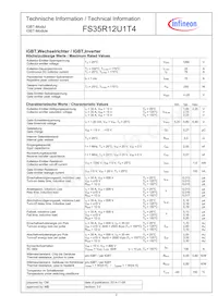 FS35R12U1T4BPSA1 Datasheet Page 2