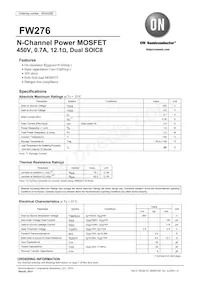 FW276-TL-2H Datasheet Copertura