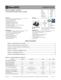 GA50SICP12-227 Datasheet Cover