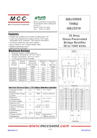 GBJ3506-BP Datenblatt Cover