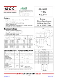 GBJ806-BP Datasheet Copertura
