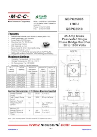 GBPC2510-BP Datasheet Copertura