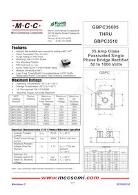 GBPC3510-BP Datenblatt Cover