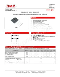 GBU608GTB Datasheet Cover