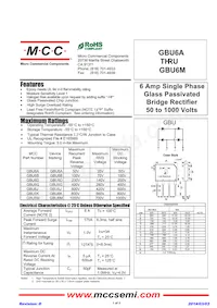 GBU6A-BP Datasheet Cover