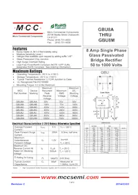 GBU8A-BP Datasheet Cover