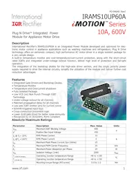 IRAMS10UP60A-2 Datasheet Cover