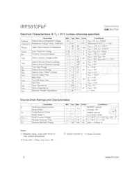 IRF5810TRPBF Datenblatt Seite 2