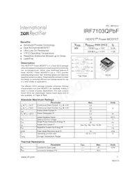 IRF7103QTRPBF Datenblatt Cover