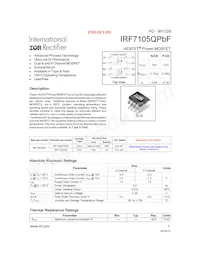 IRF7105QTRPBF Datenblatt Cover