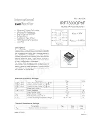 IRF7303QTRPBF Datenblatt Cover