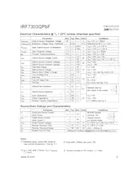 IRF7303QTRPBF Datasheet Page 2