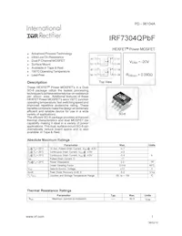 IRF7304QTRPBF Datasheet Cover