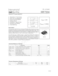 IRF7304TR Datasheet Cover