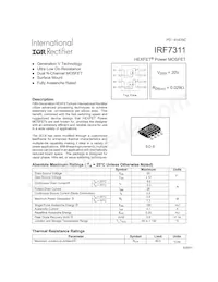 IRF7311TR Datasheet Copertura