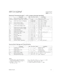 IRF7313QTRPBF數據表 頁面 2