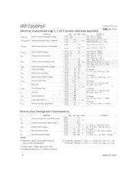 IRF7350TRPBF數據表 頁面 2