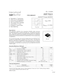 IRF7501TR Datasheet Cover