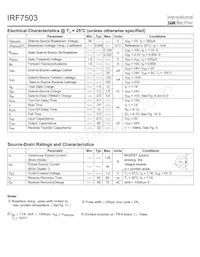 IRF7503TR Datasheet Page 2