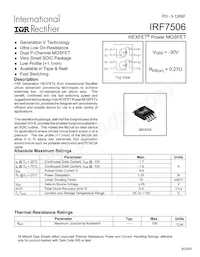 IRF7506TR Datasheet Cover