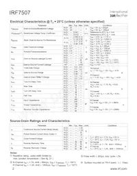 IRF7507TR Datasheet Page 2