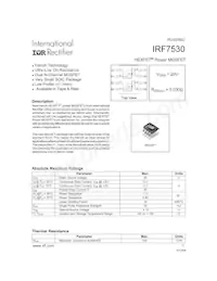 IRF7530TR Datasheet Cover