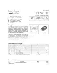 IRF7751TRPBF數據表 封面