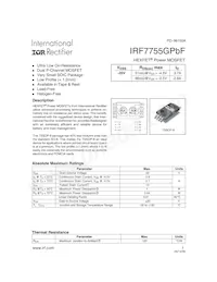 IRF7755GTRPBF Datasheet Cover