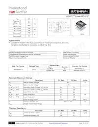 IRF7904TRPBF-1 Datasheet Cover