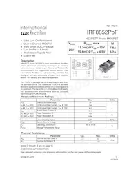 IRF8852TRPBF Datasheet Copertura