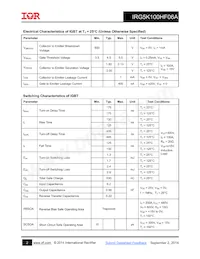 IRG5K100HF06A數據表 頁面 2