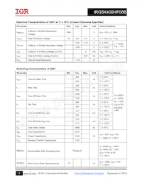 IRG5K400HF06B Datasheet Pagina 2