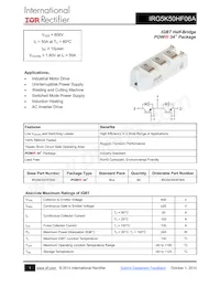 IRG5K50HF06A Datasheet Copertura