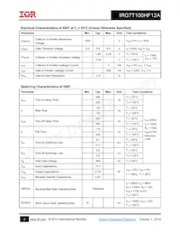 IRG7T100HF12A數據表 頁面 2