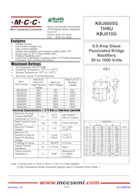 KBJ610G-BP Datenblatt Cover