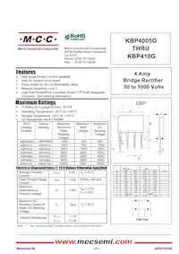 KBP410G-BP Datenblatt Cover