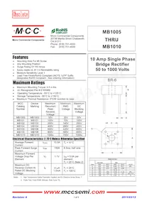 MB108-BP Datasheet Copertura