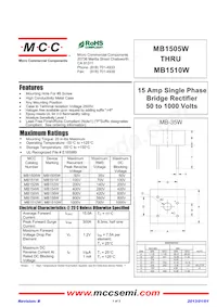 MB158W-BP Datasheet Cover