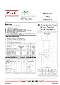 MB258W-BP Datasheet Cover