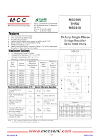 MB354-BP Datasheet Cover