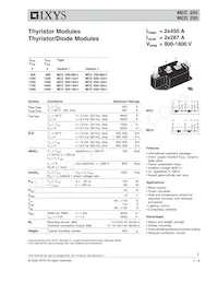 MCC250-12IO1 Datasheet Cover