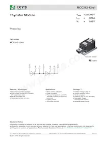 MCC312-12IO1 Datasheet Cover