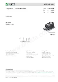 MCD312-14IO1 Datasheet Cover